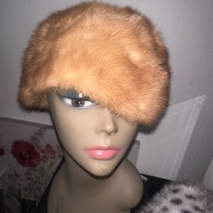 Vintage America Tan Fur Hat